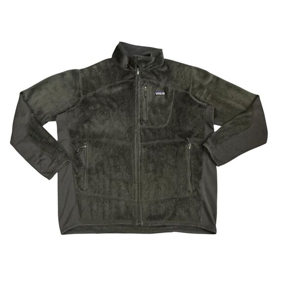 Patagonia Other - Patagonia Men's Green R2 Logo Full Zip Deep Pile Polartec Fleece Jacket Size XL